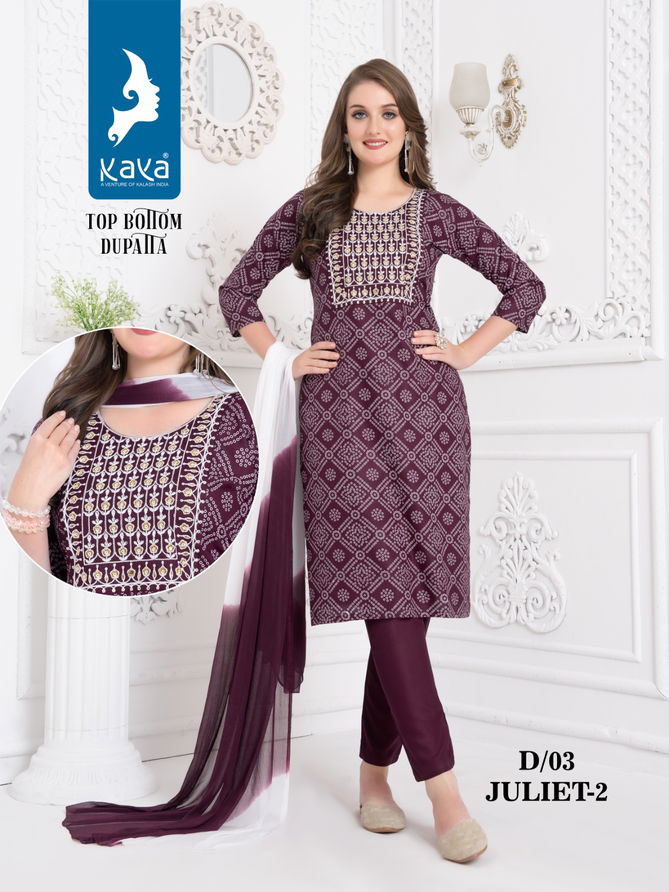 Kaya Juliet Vol 2 Printed Readymade Suits Catalog
